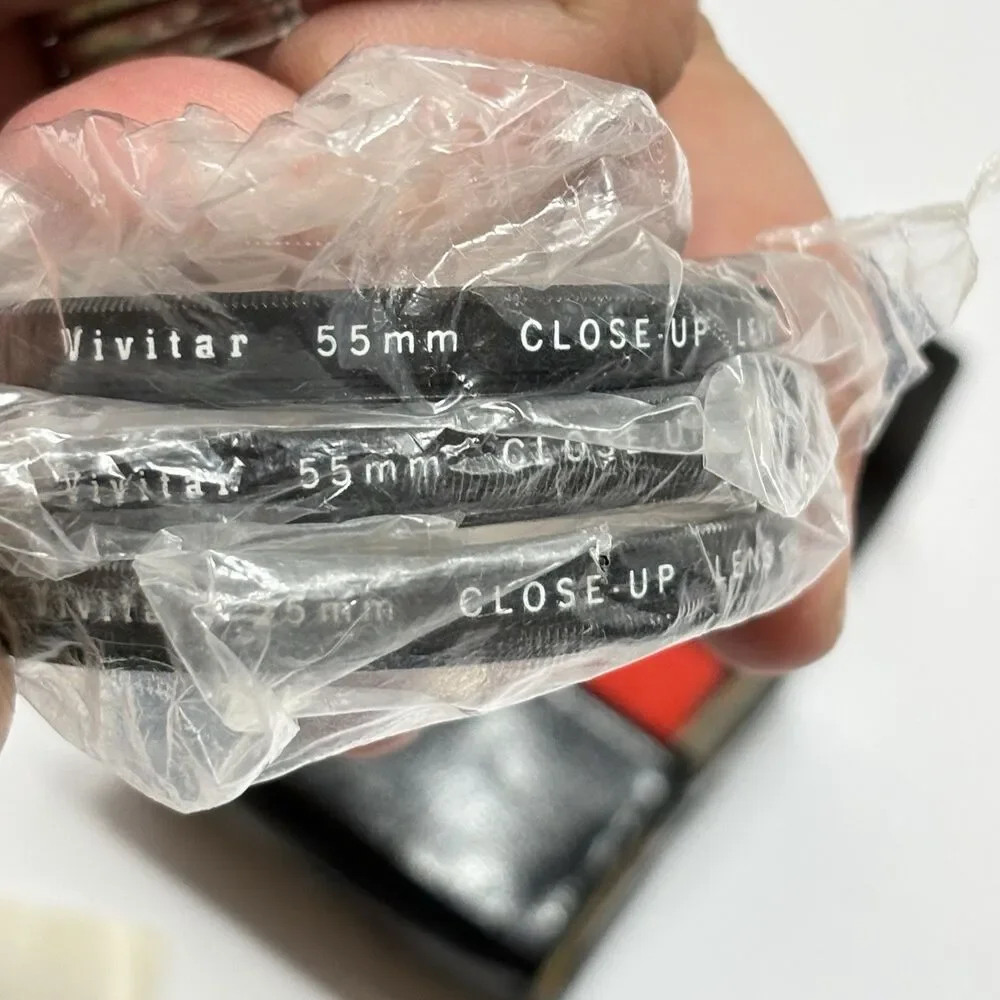 Vivitar Vintage 55mm Coated Close-Up Lens Set with Case